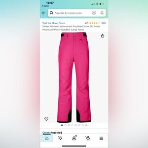 TSLA Snow Ski, Board pant. Hot pink super great shape used 2 times. ExtraS.